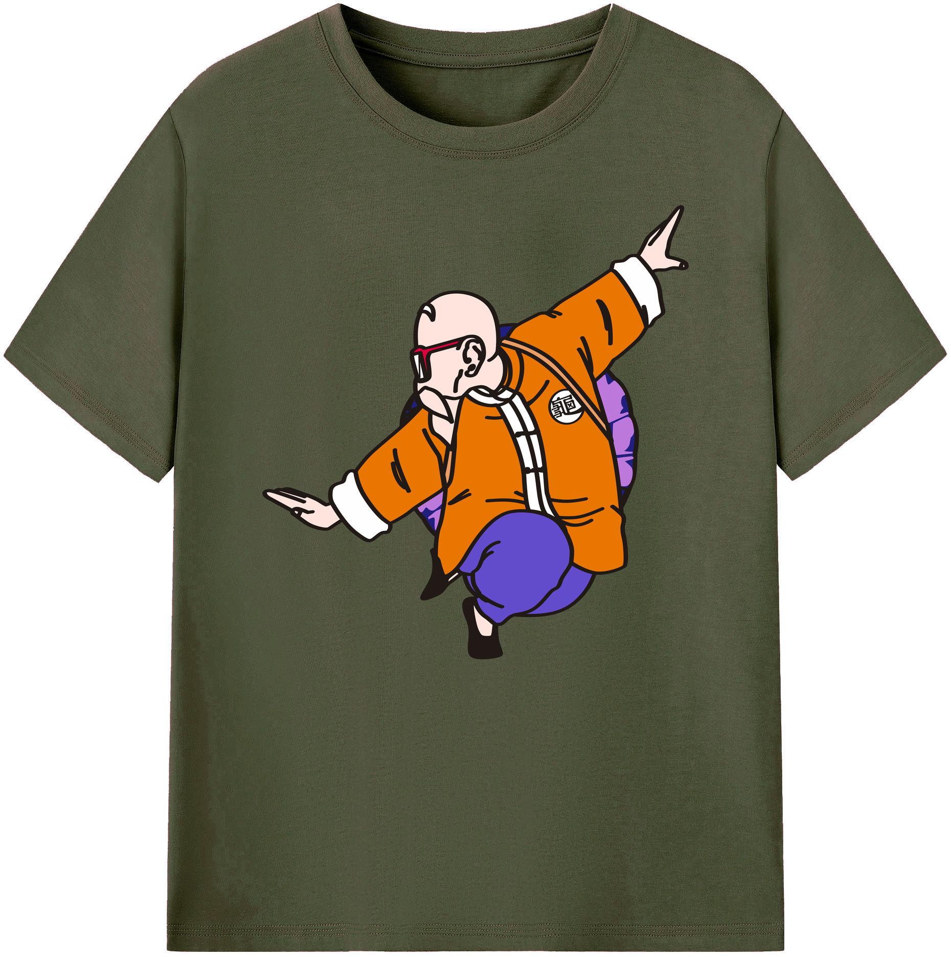 （画像用） ドラゴンボール 亀仙人（かめせんにん） DRAGON BALL Master Roshi Kame Sennin 綿100％ メンズ半袖Tシャツ｜肌触りやわらか＆通気性